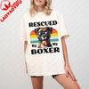 T-shirt Cane Boxer Regalo Amante dei Cani Maglietta Mamma Cane Maglietta Salvataggio Regalo Mamma Papà Abbigliamento Donna Magliette Grafiche Harajuku Top Vintage