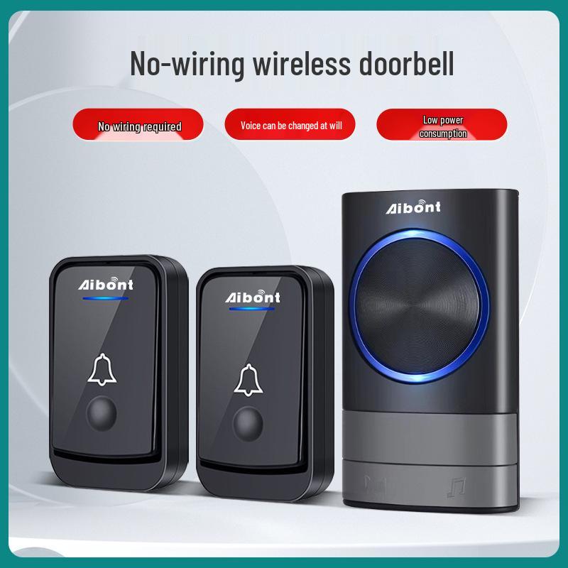 Wireless Doorbell with Music and Remote Voice Caller for Long-Distance, Suitable for Elderly Use