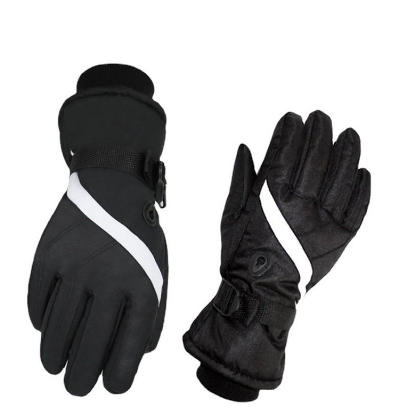 Winter Warm Fleece Lined Full Finger Gloves Men Women Outdoor Cycling Motorbike Riding Cold Weather Protection