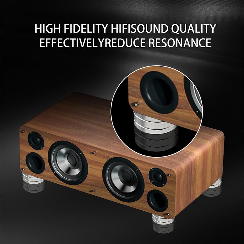Speakers Spike Pads With Non-Slip Rubber Rings Applicable to Speakers, Subwoofers, Home Theater, Turntable DAC Feet Pad