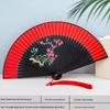 Si Yi Tang handbemalter roter Seidenfächer für Damen - Zhao Yuan Tanzdesign