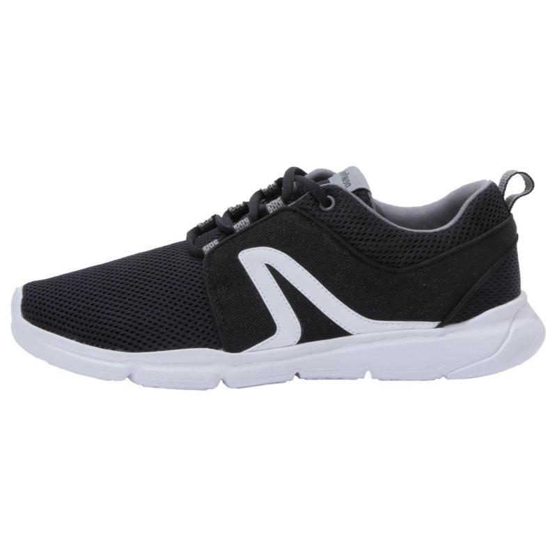 

DECATHLON PW 120 Shock-absorbing and wear-resistant low-top running shoes for women in black and white 40 черный белый