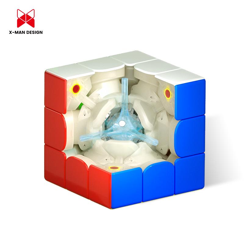 XMD Wind 4th Gen Magnetic Rubik's Cube UV Diamond Surface Qiyi Cloud Glass Limited Edition Competition.