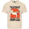 I Drink Tea and Know Things Funny Cat Unisexs Light Cotton TShirt