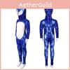 Sonic The Hedgehog Cosplay Bodysuit In Milk Silk For Game Character Role Play