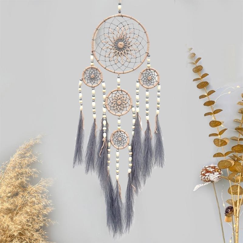 Pampas Grass Dreamcatchers Wall Art Ornament for Enhancing Interior Aesthetic