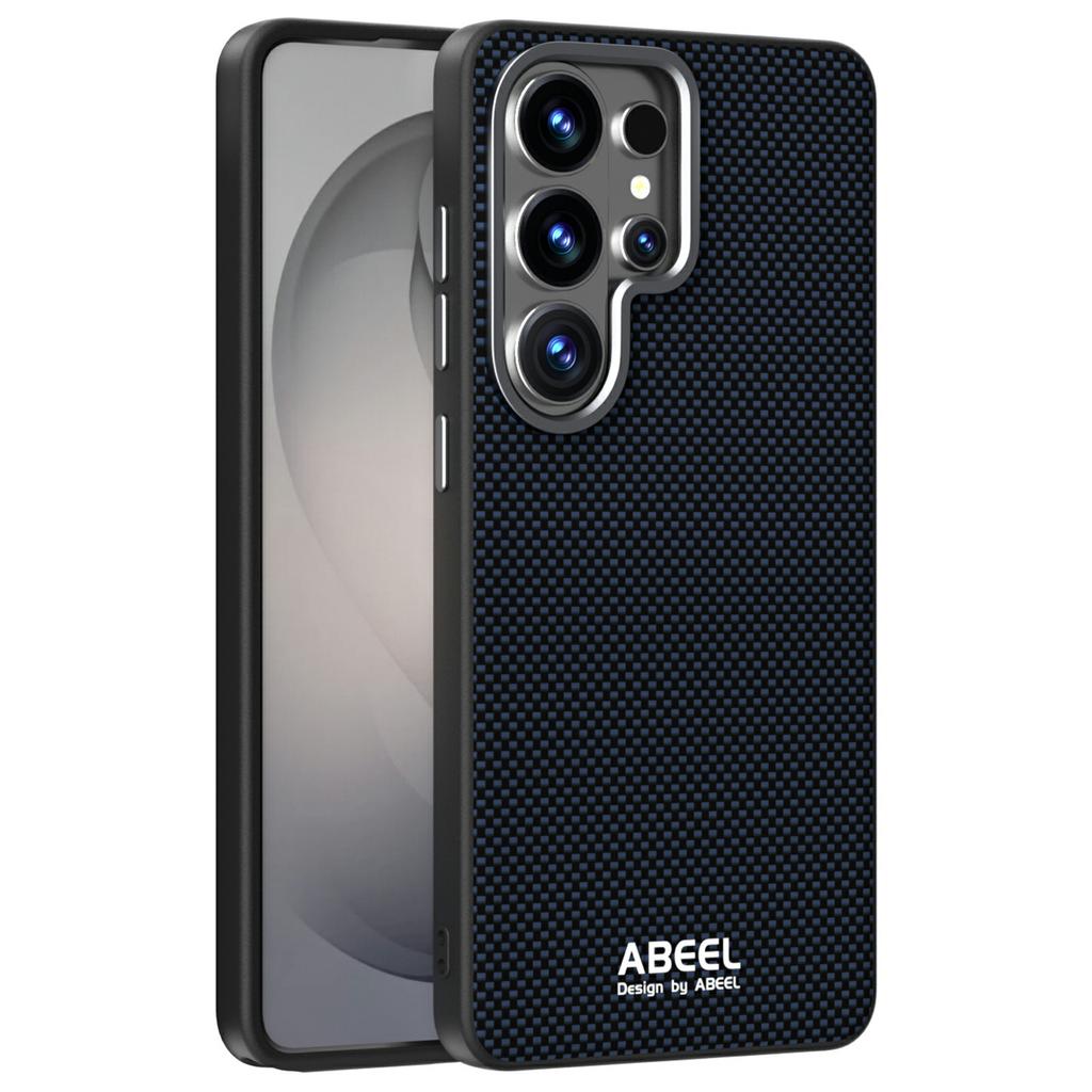 ABEEL For Samsung Galaxy S26 Ultra Magnetic Case Printed PC TPU Aluminum Alloy Leather Phone Cover