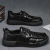 Dress Shoes for Man balck Luxury Patent Leather Men office workShoes Fashion High Quality Loafers Men Formal Shoes