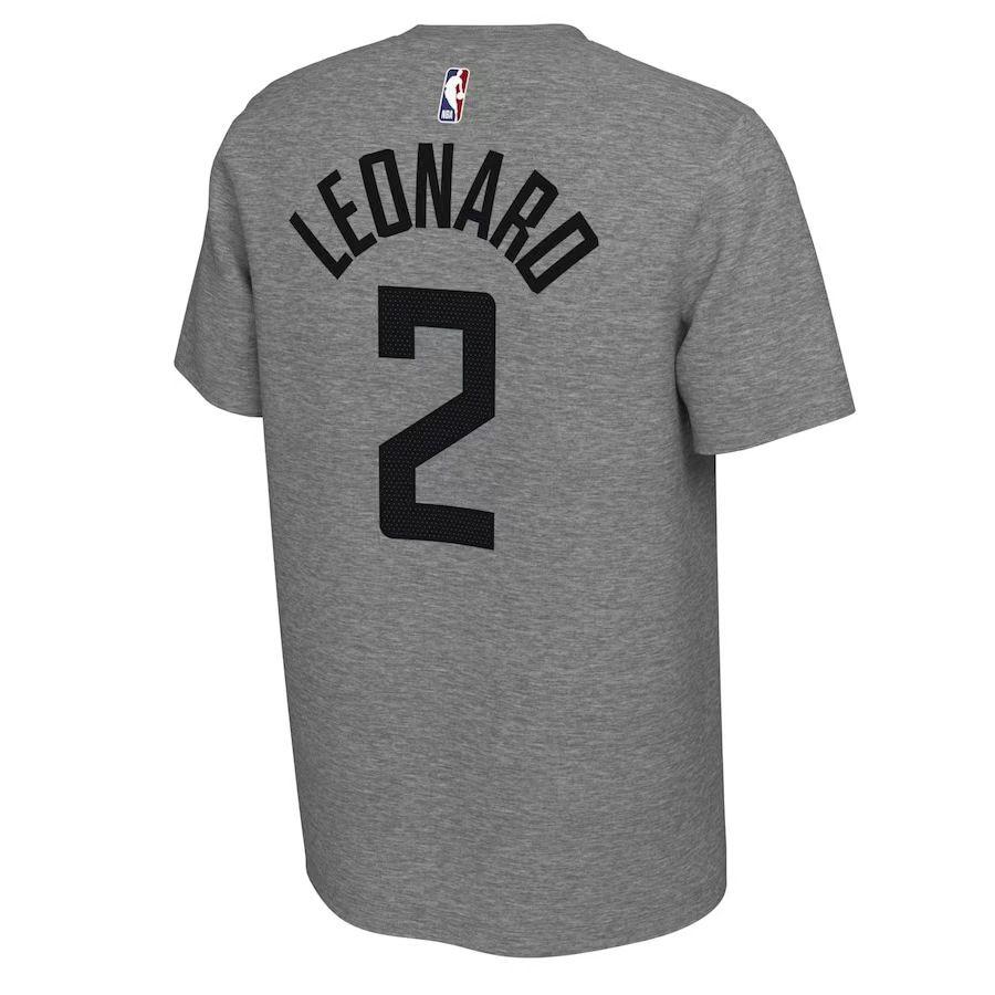 Nike X NBA Collaboration Logo Round Neck Letter Print Short Sleeve T-Shirt Men Tops Gray 00038209XLP3