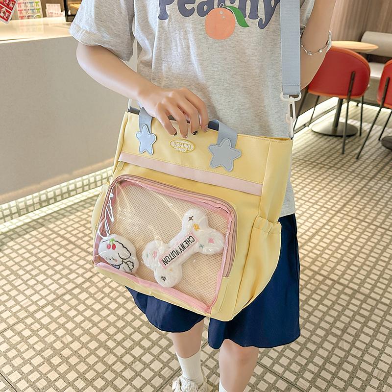 Large Capacity Student Class Bag Women's Shoulder Crossbody Bag