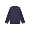 Nike Yoga Solid Loose Button Long Sleeve Jacket Men Jackets Dark-Navy Iron-Gray DQ6694-410