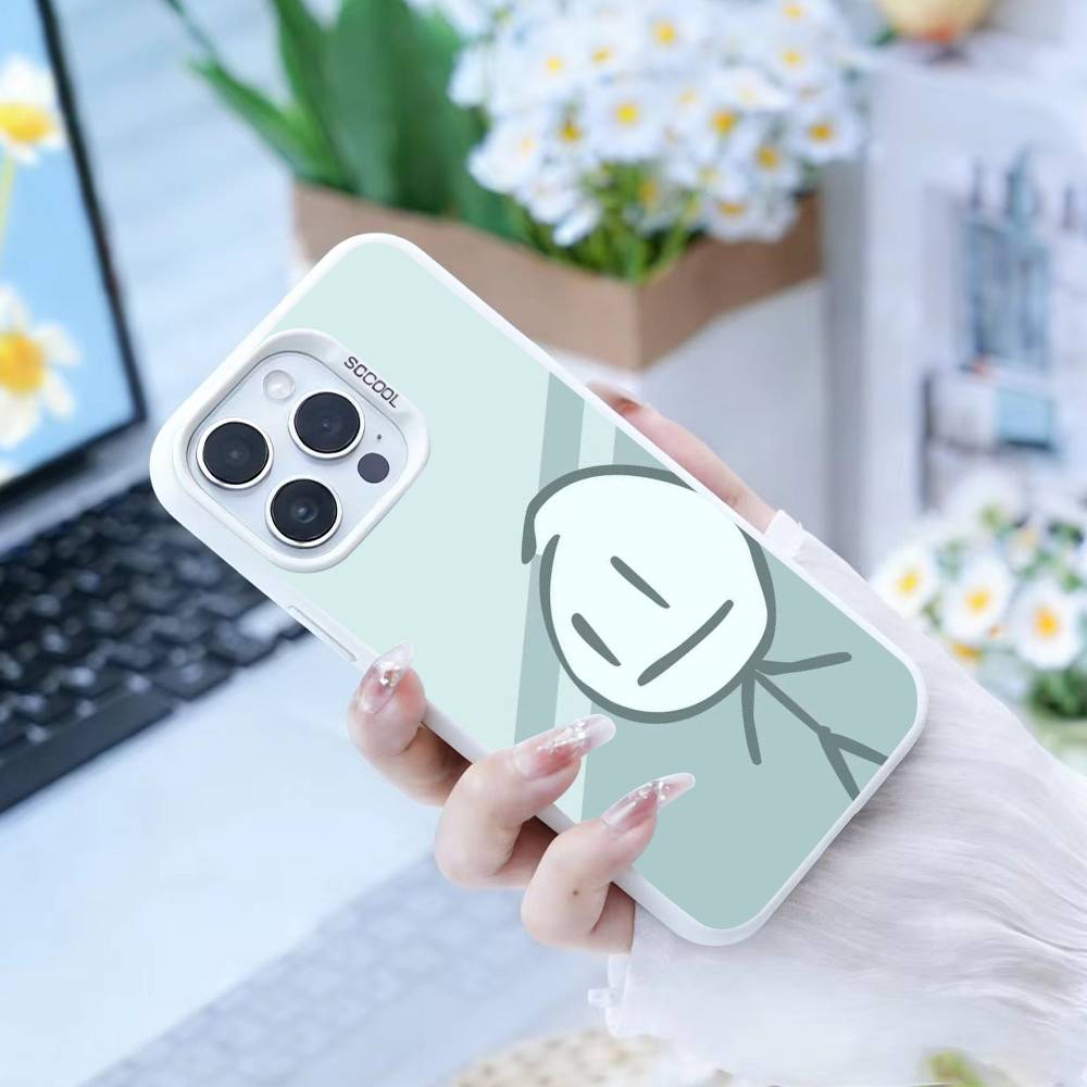 B-Bfdi C-Battle   Phone Case For iPhone 16,15,14,13,12,17,Pro,MAX White Matte Shockproof Cover