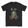 Maglietta da Uomo AC Band Musica DC Ghost Flower Casual 100% Cotone Manica Corta Cool Hip Hop Harajuku Magliette Girocollo Stampa