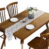 Embroidered Lace Table with Plant Patterns for Cabinet Decoration