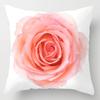 Pink Marble Polyester Pillowcase Leather Leaf Flower Cushion Cover Living Room Home Decoration Sofa Geometric