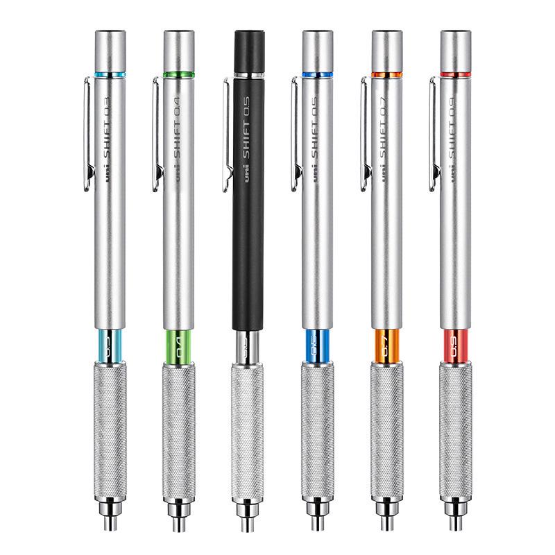 Mitsubishi M5 Drafting Pen - 0.4/0.5mm, Low Center of Gravity, Heavy Feel Metal Pencil