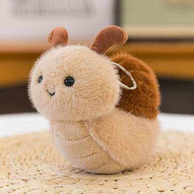 1Pcs Latest Insect Series Plush Plaything Doll Keychain Creative Stuffed Doll Bag Pendant Animation Cute Snail Spider Keyring Birthday Present
