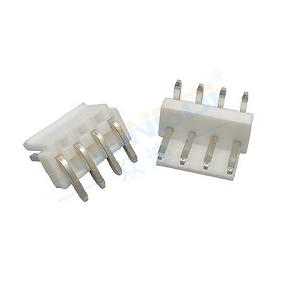 3.96mm Pitch Wafer Connector Right Angle Plug with Latch (2P-10P)