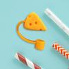 Cute Straw Sealing Covers Cartoon Silicone Straw Dustproof Tops Reusable for 6-8mm Washable Exquisite Gifts Cup Accessories