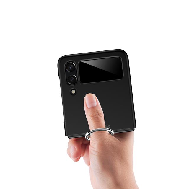 Fall Protection Fashion Portable Ring Holder Case For Samsung Galaxy Z Flip4 Flip 4 Flip3 Flip 3 5g Slim Lightweight Cover