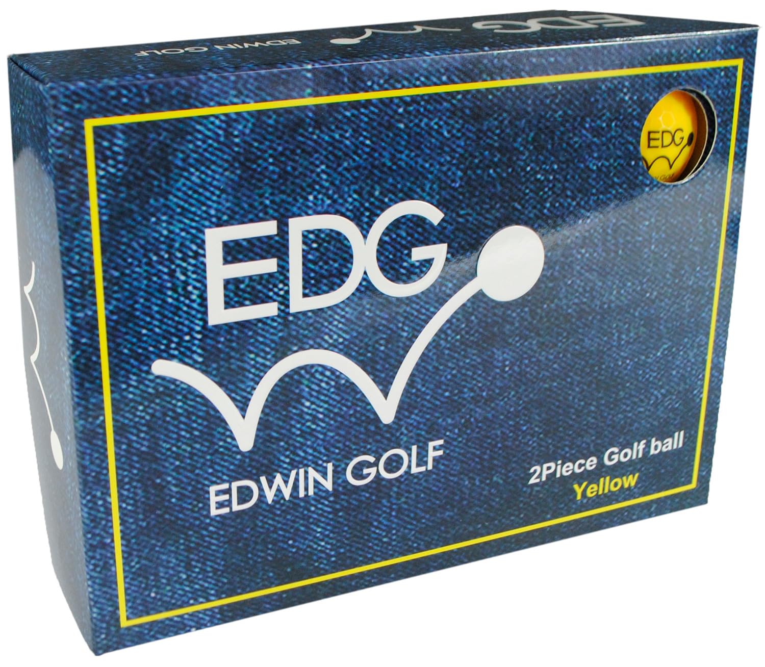 

Edwin Golf Matte Golf Balls, 1 Dozen (12 Balls), Yellow, EDBA-3776