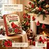 Advent Calendar for Kids Red Bird Calendar, 24-Day Christmas Countdown Set with Acrylic Ornament Collection Ornaments, 2D Tree Hanging Decor,