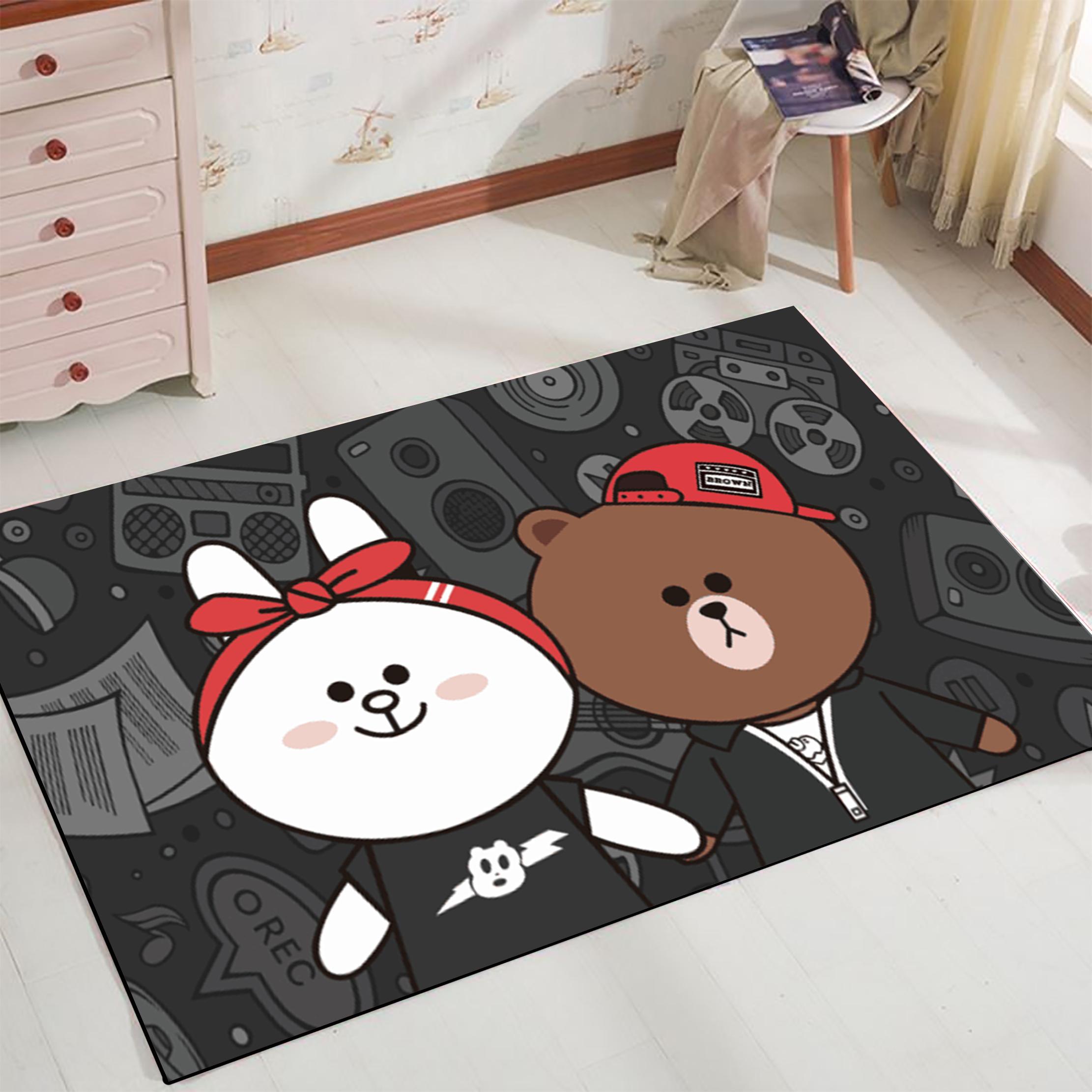 

Ковры с изображением коровы и жирафа, детский коврик, милые животные, детские игровые коврики, детские ковры для ползания 80*120 cm