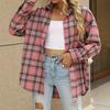 Women's Plaid Shirt - Autumn/Winter 2025 Casual Loose Boyfriend Style