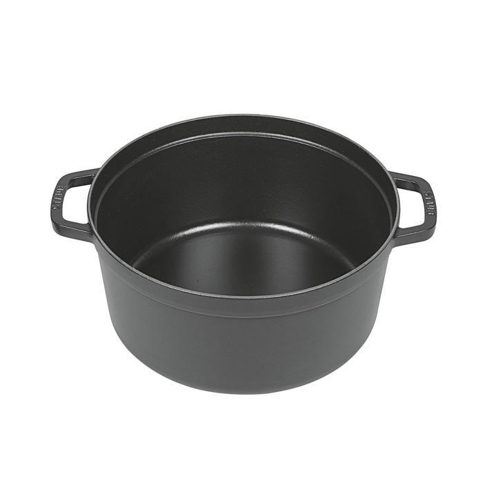 STAUB 405093100 - Cocotte ronde - Ø 26 cm - Noir mat