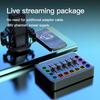 Gaming Audio Mixer Sound Card Effect RGB Live Streaming DJ Controller Console Audio Interface Mixer Soundpad 48V Phantom Power
