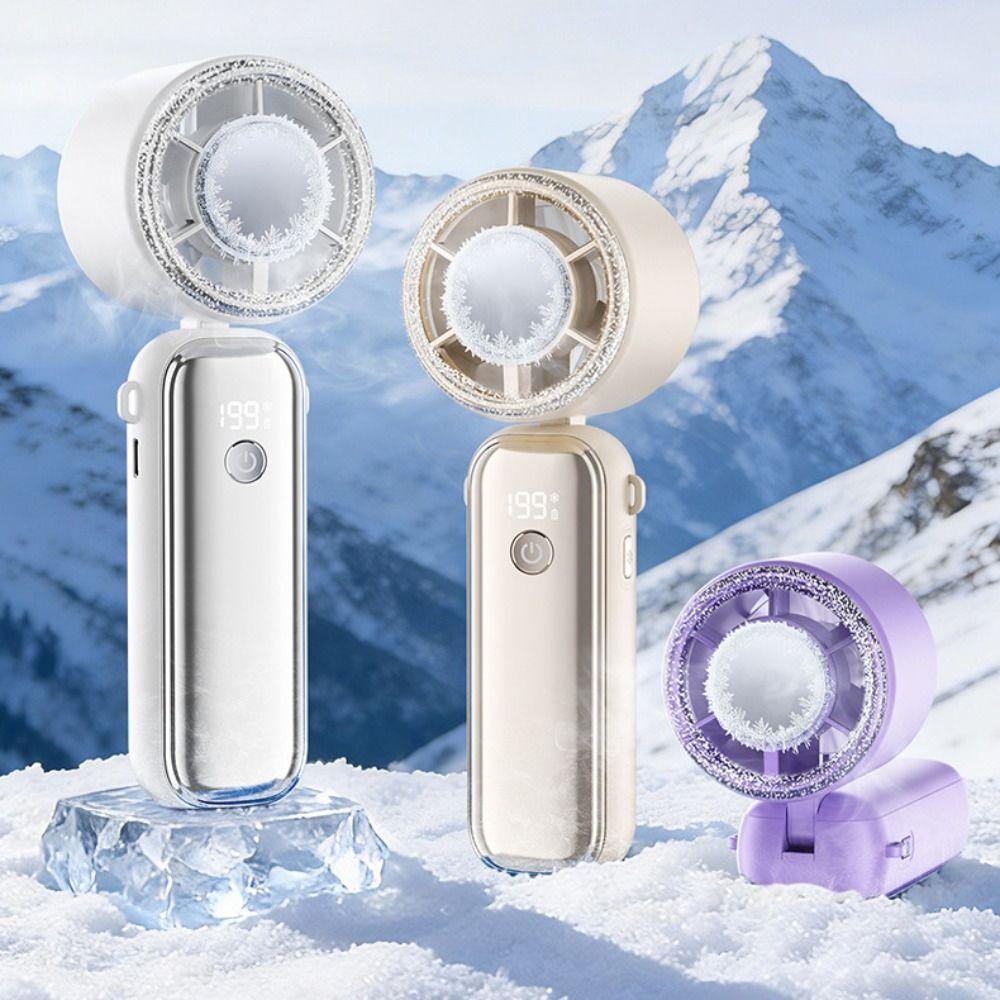 Semiconductor Cooling Mini Handheld Fan USB Rechargeable Small Electric Fan Gift