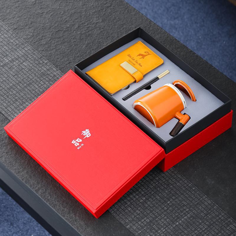 Ceramic MugUPlate Set Company Business Gift Practical Mid-Autumn Festival Gift for Clientslogo