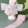 Mesh embroidery three-dimensional rose fabric DIY hair accessories, shoes and clothing accessories