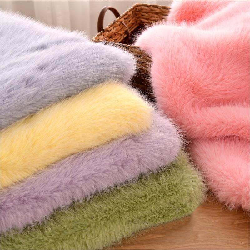 50*180cm Thicken High-end Simulation Fox Fur Fabric Fluffy Artificial Fur Fabric Diy Fur Clothing Fursuit Fur Collar Vest Scarf
