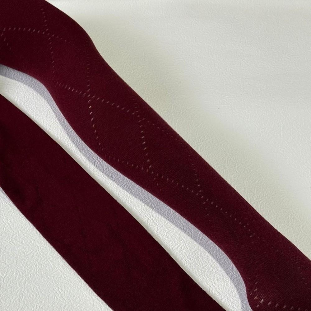 

Keep Warm Knitted Jacquard Pantyhose Slim Fit Stocking Fashion Tights Autumn Winter темно-червоний колір