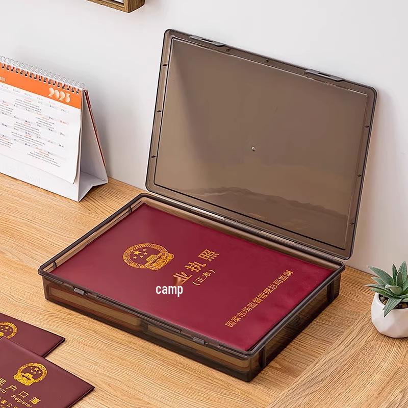 A4 Desktop Document Storage Box for Home and Office