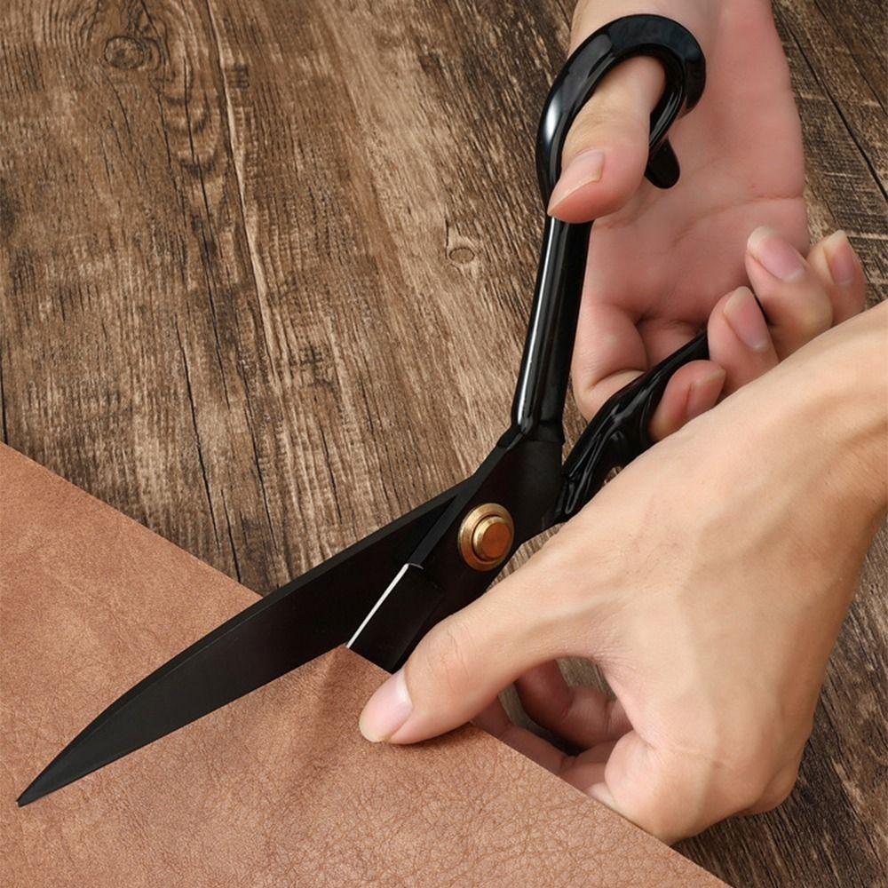Ergonomic Tailor Scissors 8-12inch Leather Cutting Scissors Fabric Scissors  Craft Projects