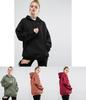 Cozy Autumn And Winter Pure Color Sweater With Long Bat Sleeves