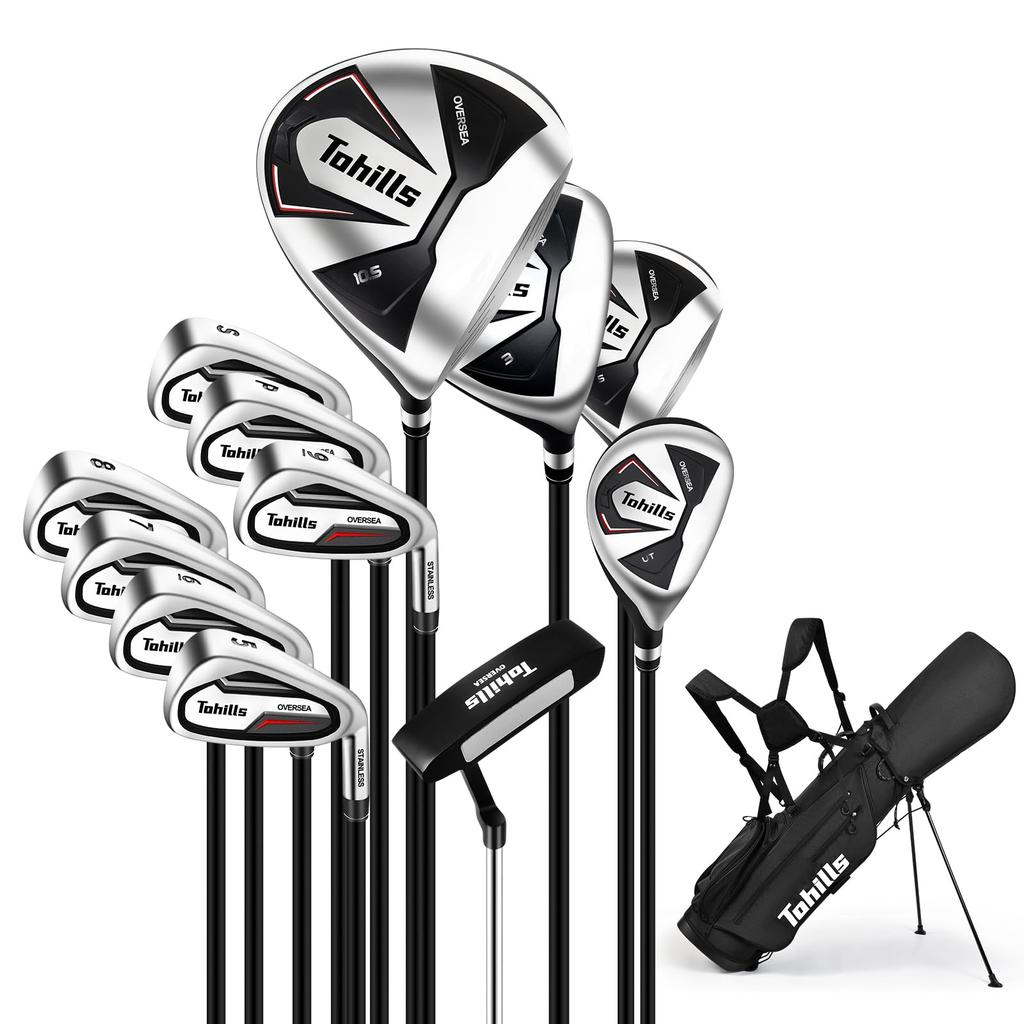 Tohills [Carbon] 12 Piece Golf Set  Comes with a Dedicated Carry Bag (with Low Position Putter)