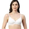 Enamor A039 Perfect Coverage Supima Cotton T-Shirt Bra- Padded Wirefree & Medium Coverage WHITE