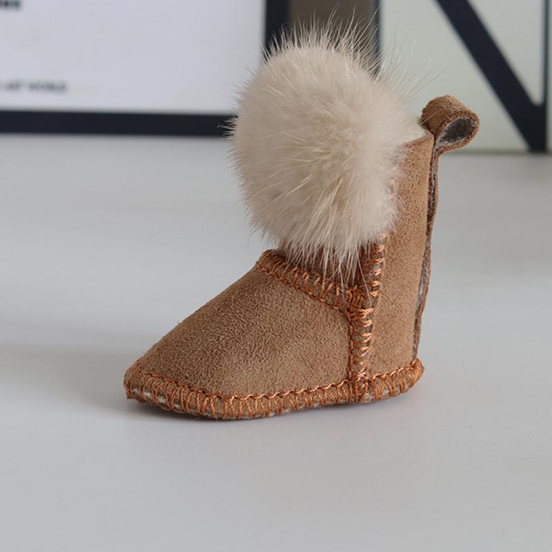 Yogodlns Cute Fur Hand-sewn PU Leather Bag Pendants Fashion Women Couple Gift Handbag Backpack Accessories