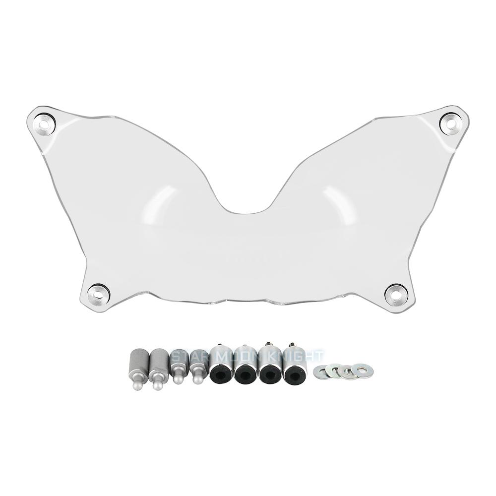 

Quick Release Headlight Protector Guard For YAMAHA XT 1200 Z 2010-2021 XT1200Z XTZ 1200 Super Tenere Head Light Protection Cover прозрачный