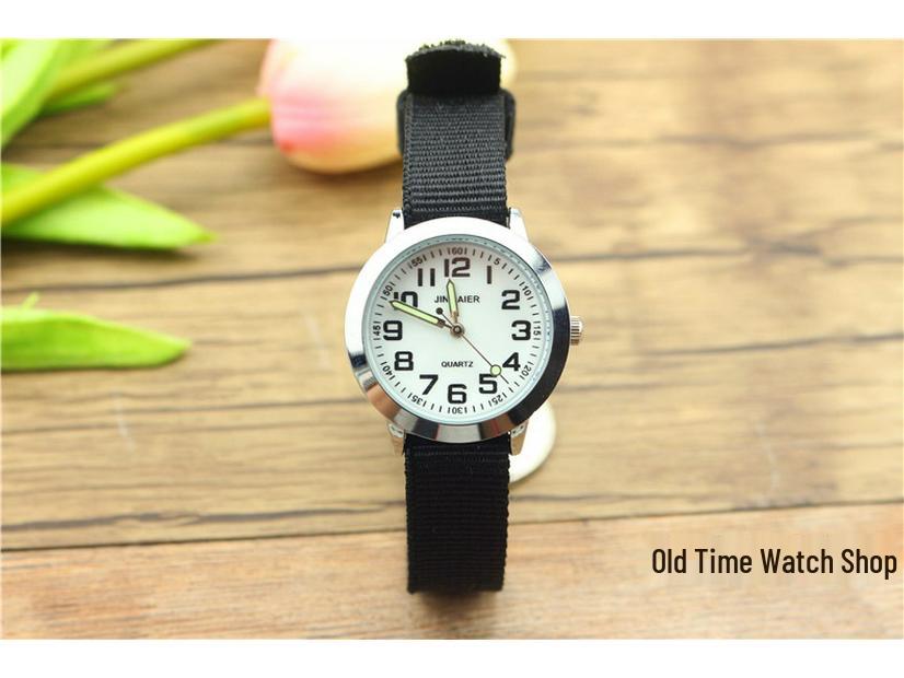 Kids' Casual Sports Digital Quartz Watch with Luminous Hands and Nylon Strap