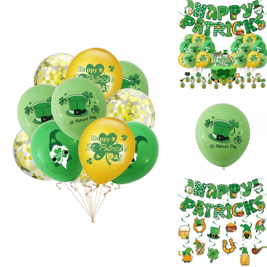 Irish St. Patrick's Day Decorations W/shamrock Ornaments Accessories