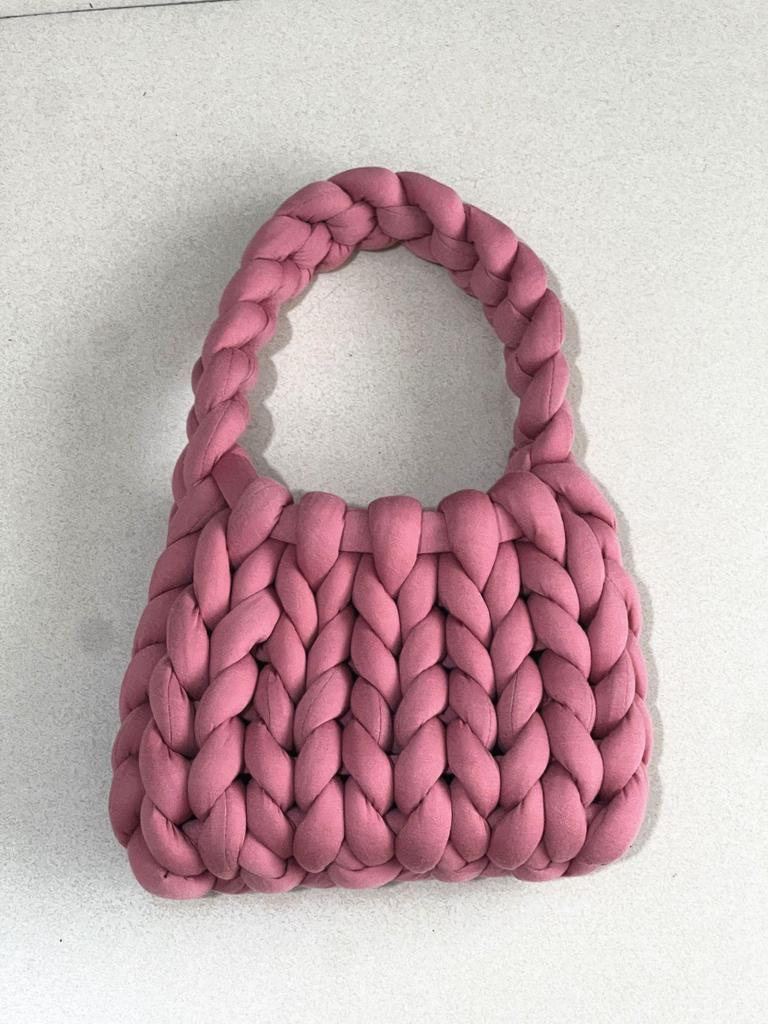 Icelandic Wool DIY Chunky Knit Korean-Style Tote Bag