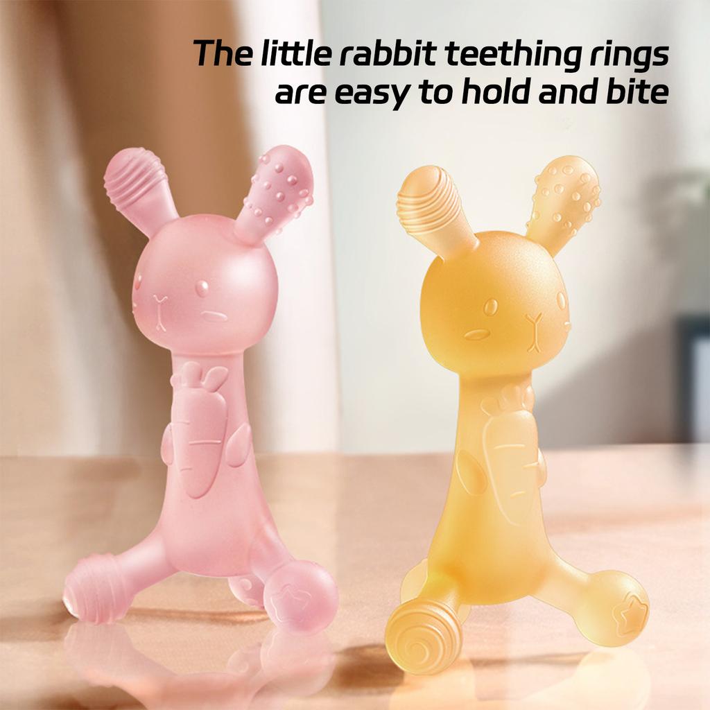 Baby Teething Toys For Babies 0-6 6-12 Months, Silicone Giraffe Teethers  Toys, Soft-Textured Chew Toys