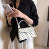 Yogodlns Korean Style Polka Dot Shoulder Bag Casual Crossbody Small Square Bag Fashion Trendy Handbag Women Work Shoulder Bag