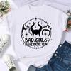 Cartoon Disney Spoof Villains Princess Print Blouse Women 90S Tshirt Summer Harajuku White Ladies T Shirts Female Y2k Tops Gift
