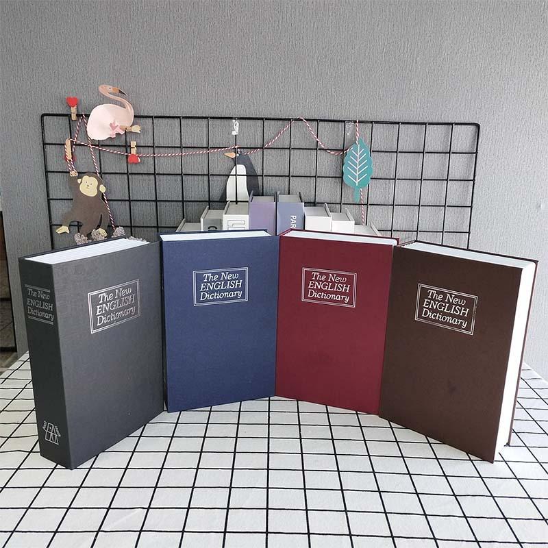 Dicționar din plastic cu seif tip carte cu încuietoare cu combinație