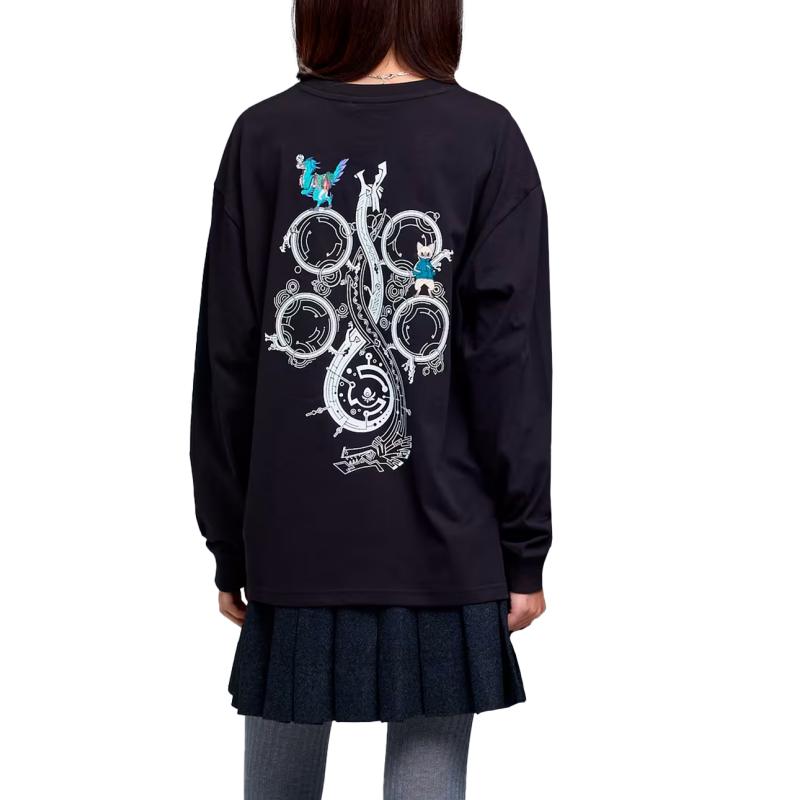 Puma X Monster Hunter Wilds Collaboration Drycell Loose Fit Sports Crew Neck Quick Dry Long Sleeve T-Shirt Unisex Tops 636485-01